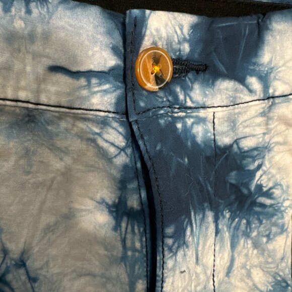 NWT S-L-A-C-K-E-R Slim Fit Cargo Tie Dye Navy Chinos M 32 Stretch Pant Slacker - Picture 7 of 8